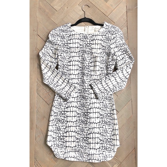 Lulus Snake Print Mini Dress Black & White Small - Picture 1 of 6